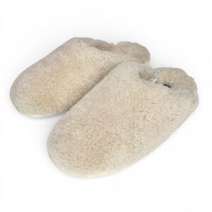 Tilley Cream Shearling Sheepskin Mule Slippers 8